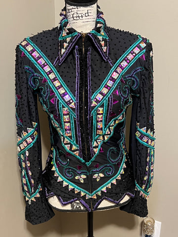 Purple & Teal Showmanship Jacket